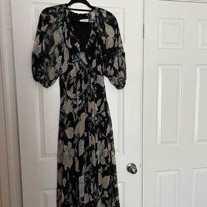 MNG Floral midi dress
